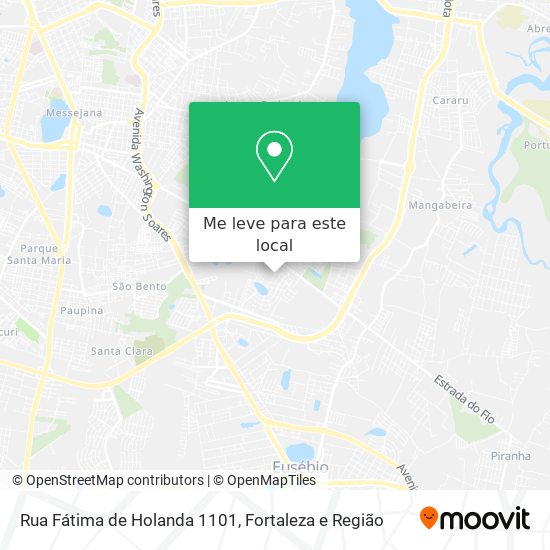 Rua Fátima de Holanda 1101 mapa