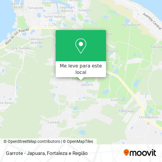 Garrote - Japuara mapa