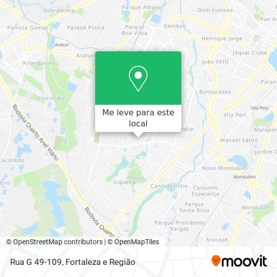 Rua G 49-109 mapa