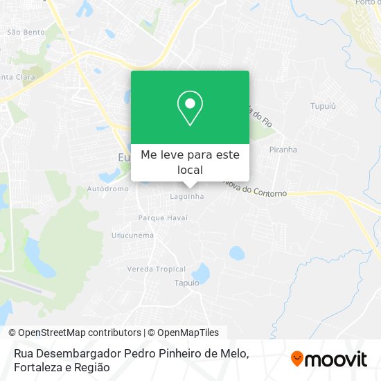 Rua Desembargador Pedro Pinheiro de Melo mapa