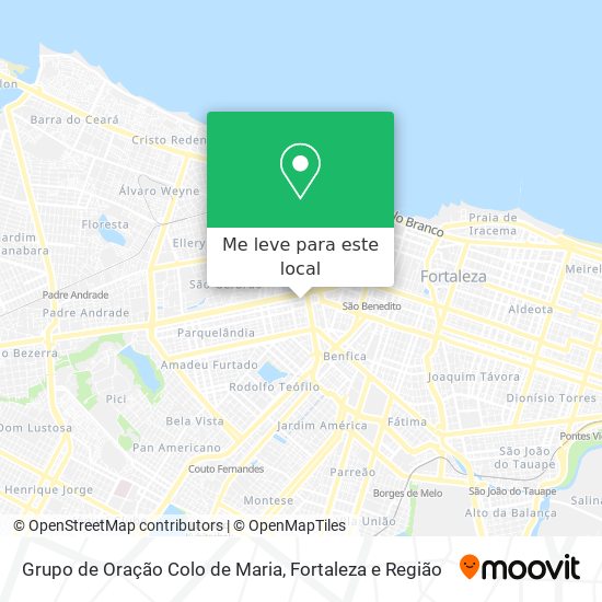 Grupo de Oração Colo de Maria mapa