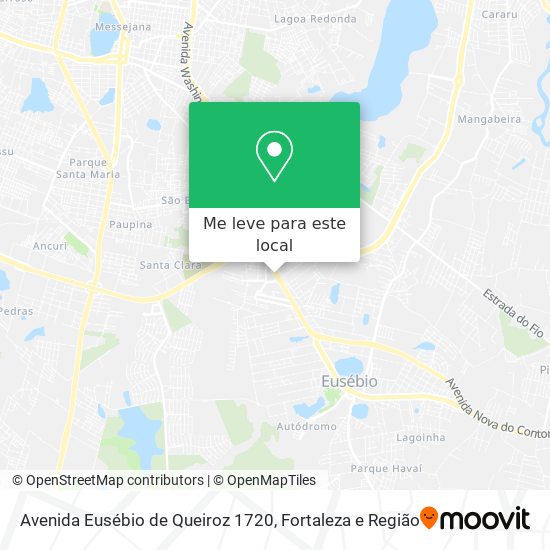 Avenida Eusébio de Queiroz 1720 mapa