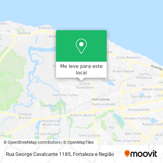 Rua George Cavalcante 1185 mapa