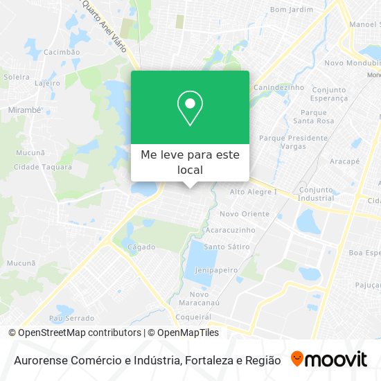 Aurorense Comércio e Indústria mapa