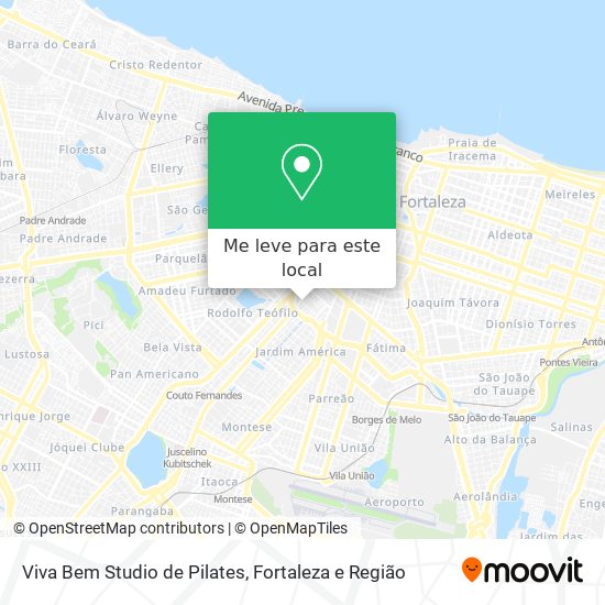 Viva Bem Studio de Pilates mapa