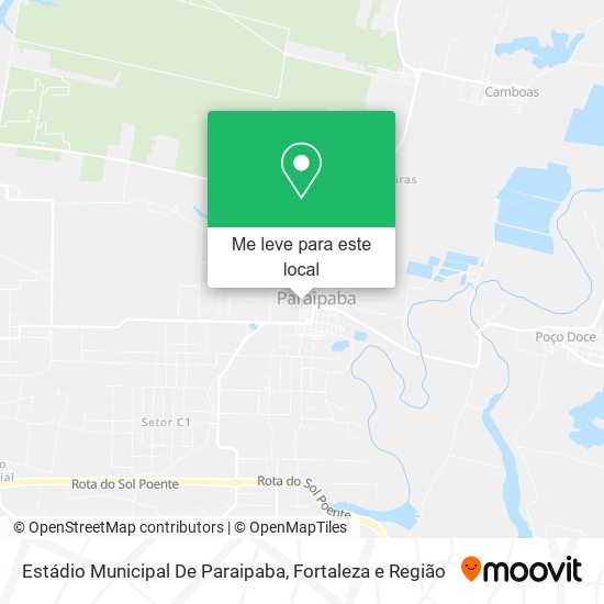 Estádio Municipal De Paraipaba mapa
