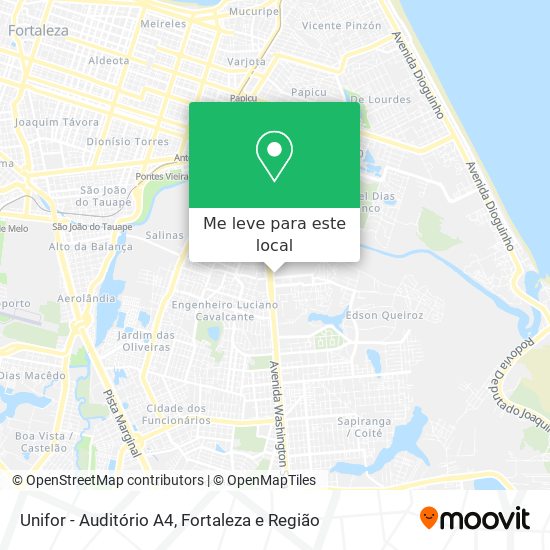 Unifor - Auditório A4 mapa