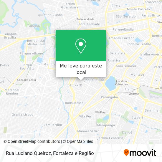 Rua Luciano Queiroz mapa