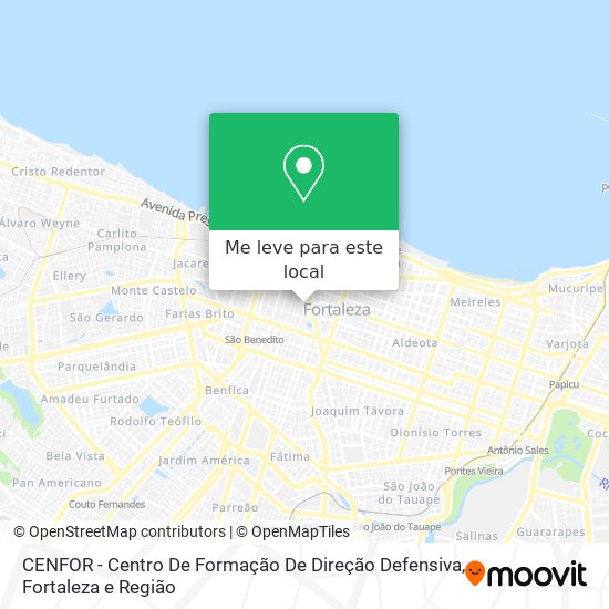 CENFOR - Centro De Formação De Direção Defensiva mapa