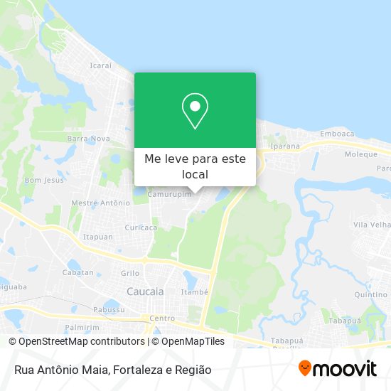 Rua Antônio Maia mapa