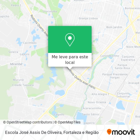 Escola José Assis De Oliveira mapa