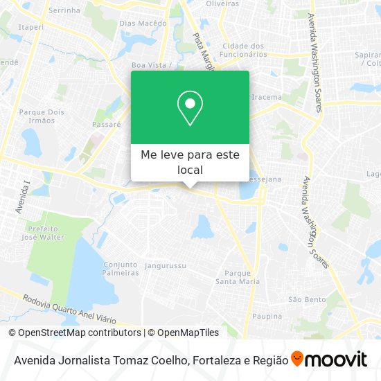 Avenida Jornalista Tomaz Coelho mapa