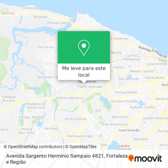 Avenida Sargento Hermínio Sampaio 4821 mapa