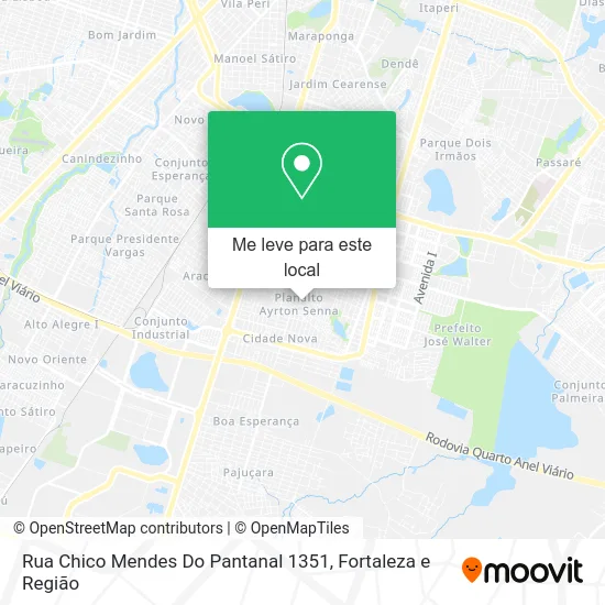 Rua Chico Mendes Do Pantanal 1351 mapa