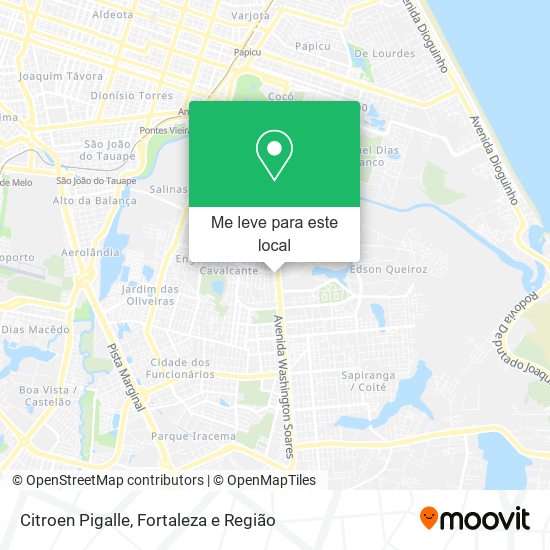 Citroen Pigalle mapa