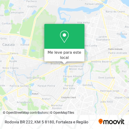 Rodovia BR 222, KM 5 8180 mapa