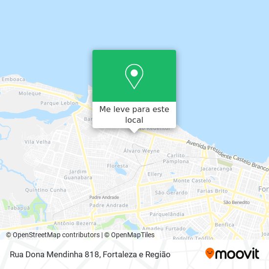 Rua Dona Mendinha 818 mapa