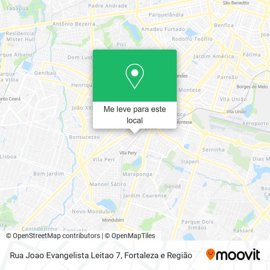 Rua Joao Evangelista Leitao 7 mapa