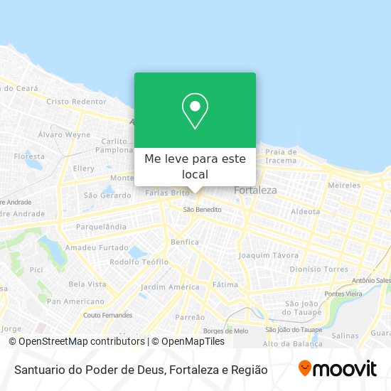 Santuario do Poder de Deus mapa