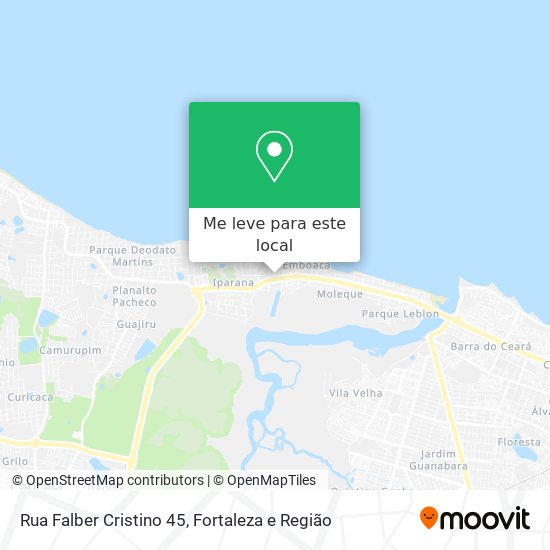 Rua Falber Cristino 45 mapa