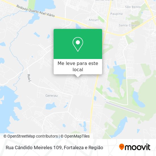 Rua Cândido Meireles 109 mapa