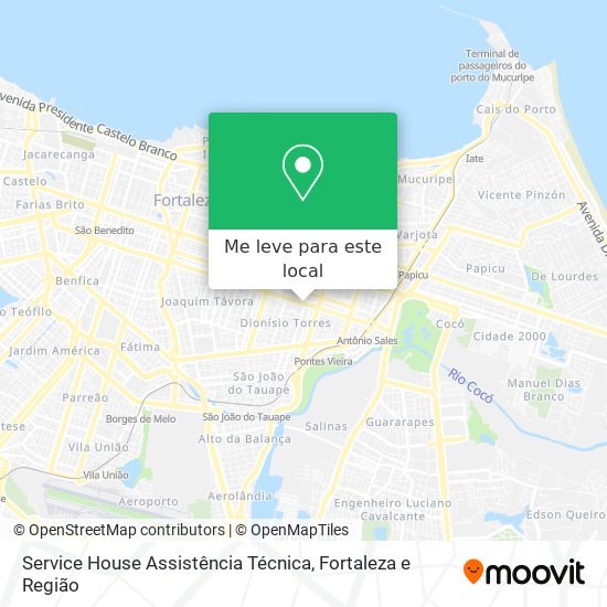 Service House Assistência Técnica mapa
