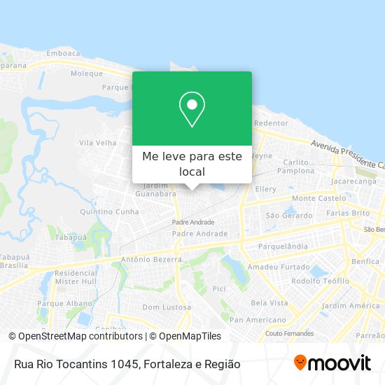 Rua Rio Tocantins 1045 mapa