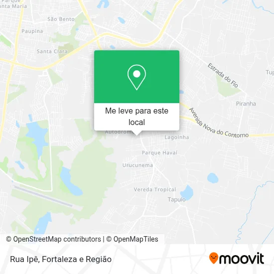 Rua Ipê mapa