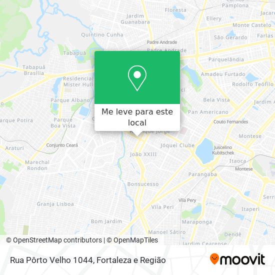 Rua Pôrto Velho 1044 mapa