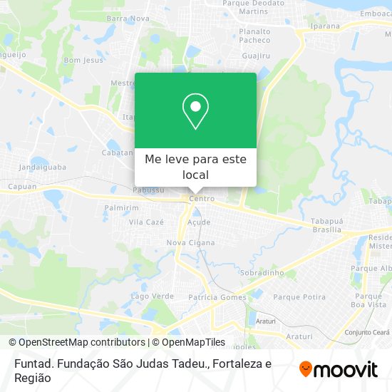 Funtad. Fundação São Judas Tadeu. mapa