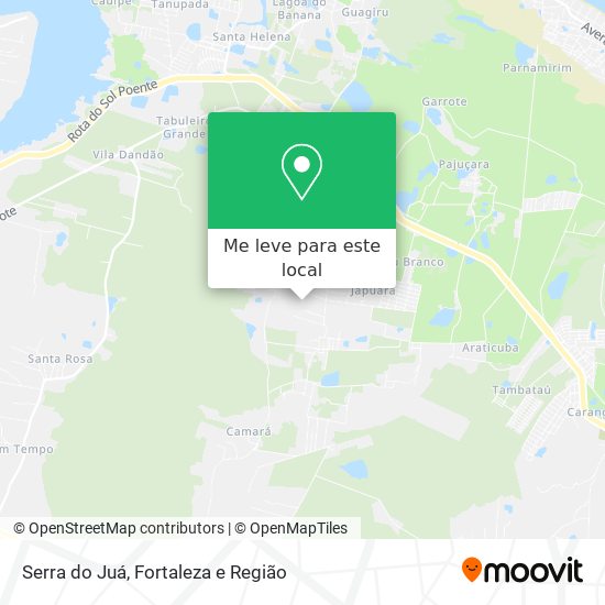 Serra do Juá mapa