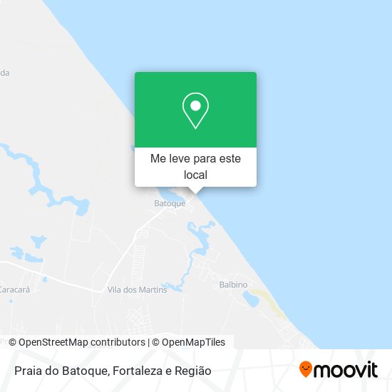 Praia do Batoque mapa