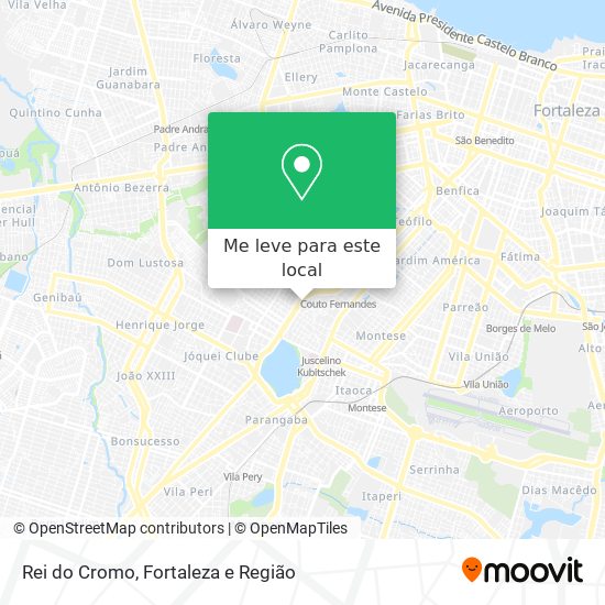 Rei do Cromo mapa