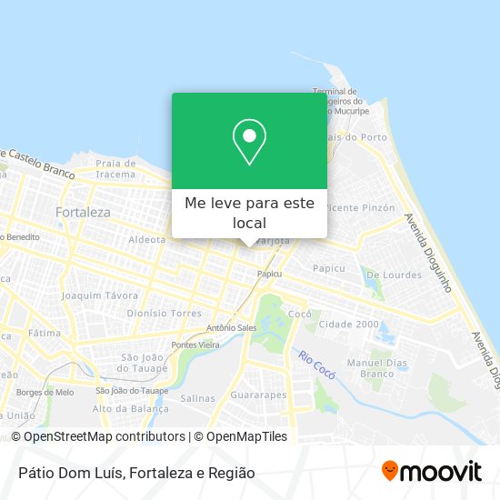 Pátio Dom Luís mapa