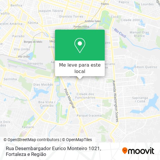 Rua Desembargador Eurico Monteiro 1021 mapa