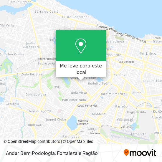 Andar Bem Podologia mapa