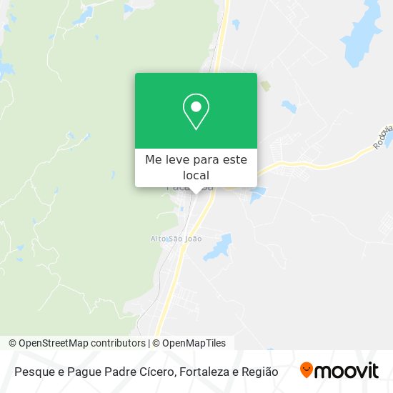 Pesque e Pague Padre Cícero mapa