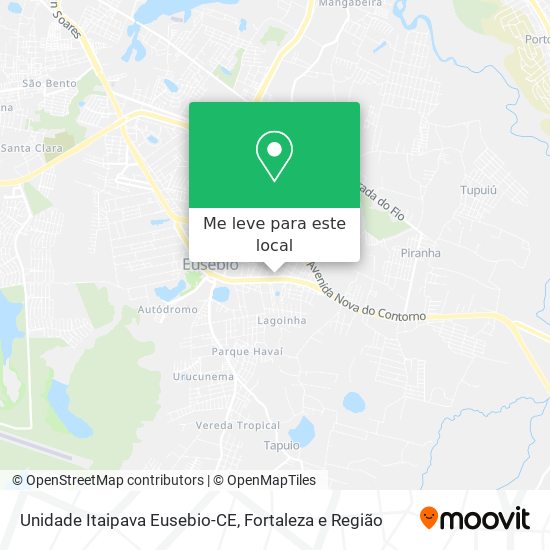 Unidade Itaipava Eusebio-CE mapa