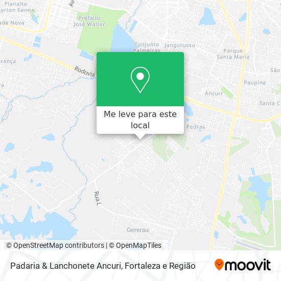 Padaria & Lanchonete Ancuri mapa