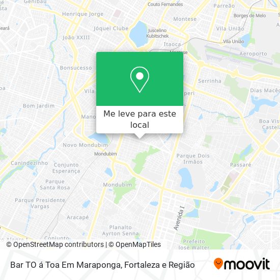 Bar TO á Toa Em Maraponga mapa