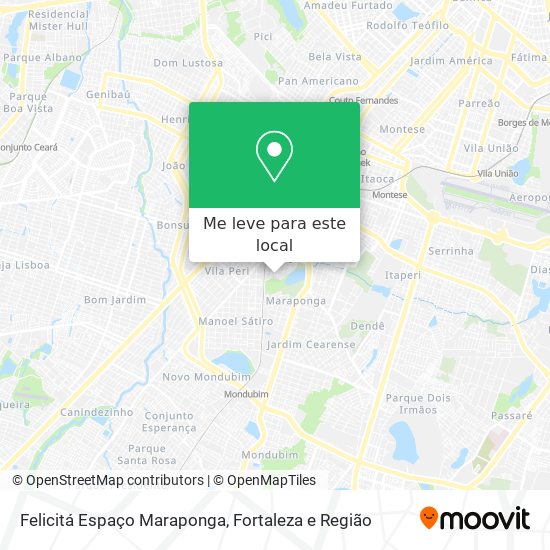 Felicitá Espaço Maraponga mapa