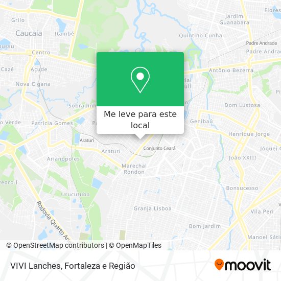VIVI Lanches mapa
