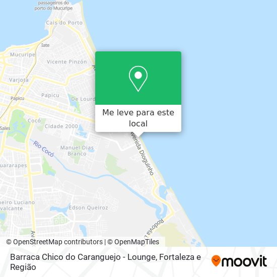 Barraca Chico do Caranguejo - Lounge mapa