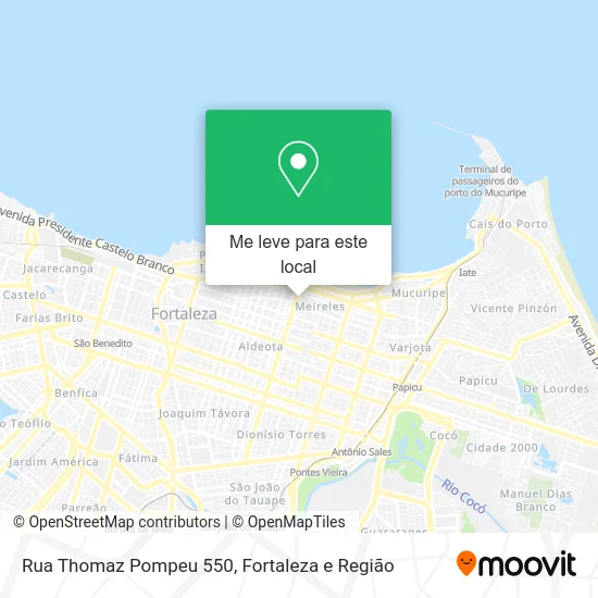 Rua Thomaz Pompeu 550 mapa
