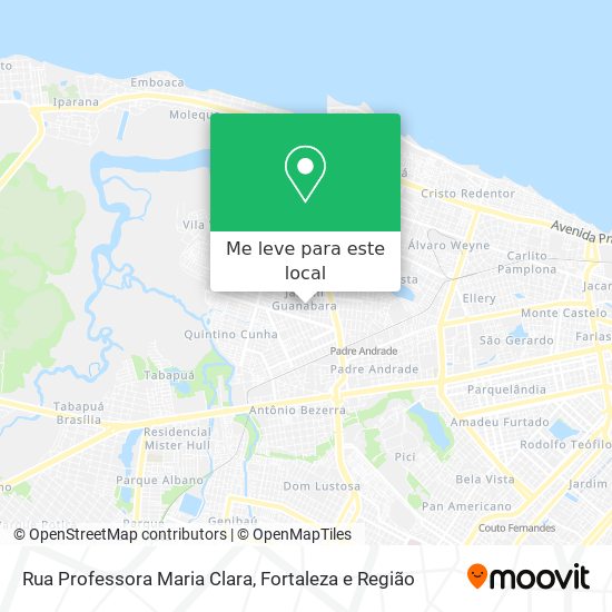 Rua Professora Maria Clara mapa