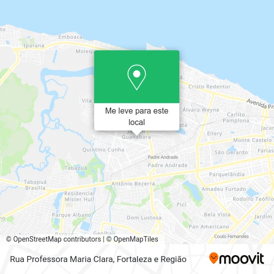 Rua Professora Maria Clara mapa