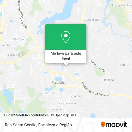 Rua Santa Cecília mapa