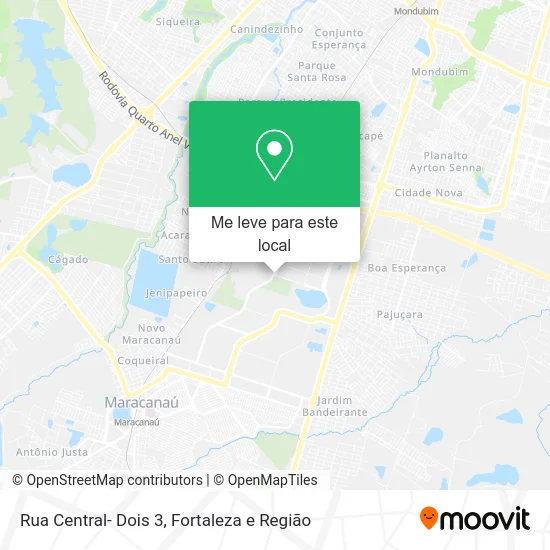 Rua Central- Dois 3 mapa