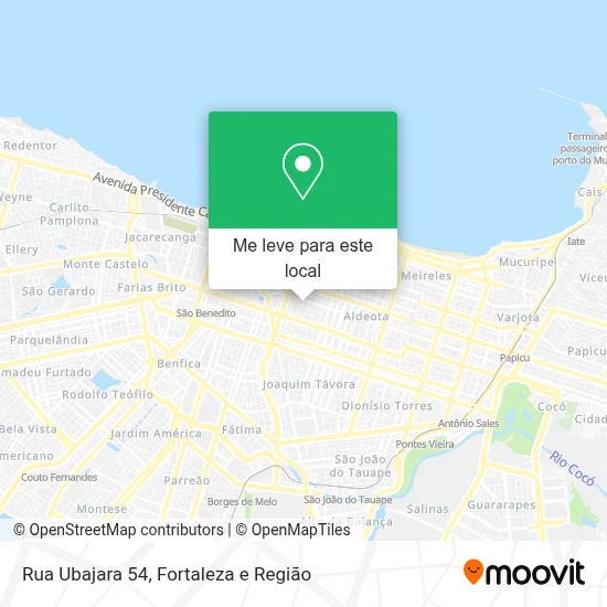 Rua Ubajara 54 mapa