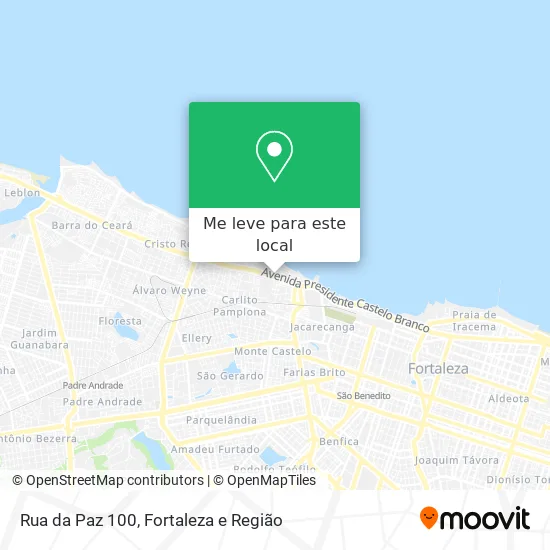 Rua da Paz 100 mapa